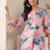 Floral Printed Bell Sleeves Straight Kurta With Trouser