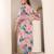 Floral Printed Bell Sleeves Straight Kurta With Trouser