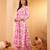 Floral Printed V Neck Pure Cotton A Line Kurta With Palazzos And Dupatta