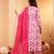 Floral Printed V Neck Pure Cotton A Line Kurta With Palazzos And Dupatta