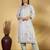 Floral Printed Straight Kurta With Trousers And Dupatta