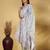 Floral Printed Straight Kurta With Trousers And Dupatta