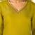 Green Embroidered V-Neck Flared Sleeves Straight Kurta With Trousers