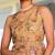 Beige Floral Printed V-Neck Straight Kurta With Trousers