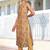 Beige Floral Printed V-Neck Straight Kurta With Trousers