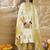 Women Floral Printed Pleated Pure Cotton Kurta with Trousers & Dupatta