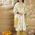 Women Floral Printed Pleated Pure Cotton Kurta with Trousers & Dupatta