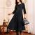 Women Striped Regular Gotta Patti Silk Crepe Kurta with Trouser