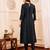 Women Striped Regular Gotta Patti Silk Crepe Kurta with Trouser