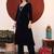 Women V Neck Zari Embroidered Velvet Kurta with Trouser