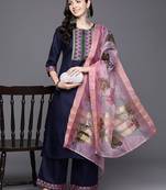 Women Yoke Design Kurta with Palazzos & Dupatta
