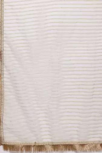 Ethnic Motifs Embroidered Sequinned Brocade Kurta With Trousers & Dupatta