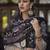 Cream-Coloured & Black Floral Embroidered Thread Work Linen Kurta Set