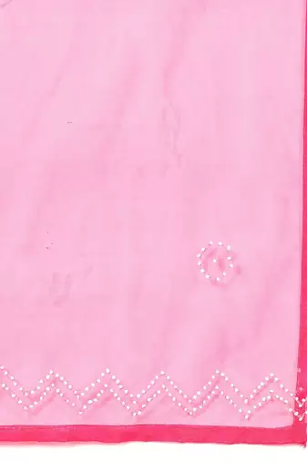 Geometric Embroidered Regular Thread Work Straight Kurta with Trousers & Dupatta