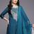 Ethnic Motifs Embroidered Zari Kurta With Trousers & Dupatta