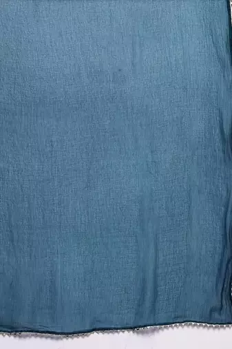 Ethnic Motifs Embroidered Zari Kurta With Trousers & Dupatta