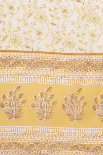 Floral Printed Kurta with Trousers & With Dupatta