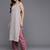 Ethnic Motifs Woven Design V-Neck Regular Kurta with Trousers