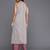 Ethnic Motifs Woven Design V-Neck Regular Kurta with Trousers