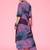 Abstract Printed Mandarin Collar Straight Kurta with Trousers