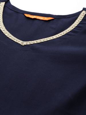 Women Empire Sequinned Kurta with Trousers & With Dupatta 2