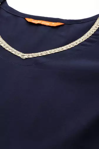 Women Empire Sequinned Kurta with Trousers & With Dupatta