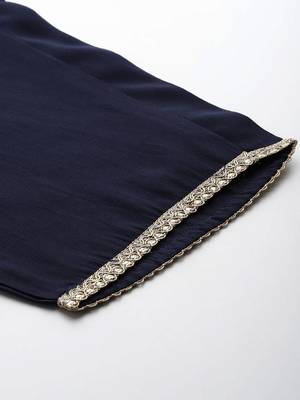 Women Empire Sequinned Kurta with Trousers & With Dupatta 8