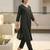 V Neck A-Line Kurta with Trousers