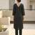 V Neck A-Line Kurta with Trousers