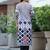 Geometric Printed Straight Kurta With Trousers & Dupatta