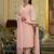 Floral Embroidered Chikankari Straight Kurta With Trousers & Dupatta