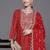 Ethnic Motifs Printed Regular Sequinned Kurta With Trousers & Dupatta