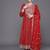 Ethnic Motifs Printed Regular Sequinned Kurta With Trousers & Dupatta