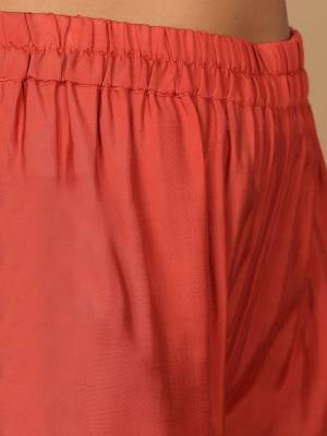 Yoke Design Zari Embroidered Sequinned Kurta with Trousers & Dupatta 3