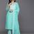 Floral Printed Regular Sequinned Pure Cotton Kurta With Trousers & Dupatta