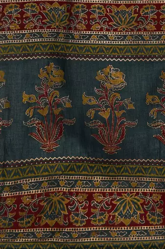 Floral Printed Kurta with Trousers & Dupatta