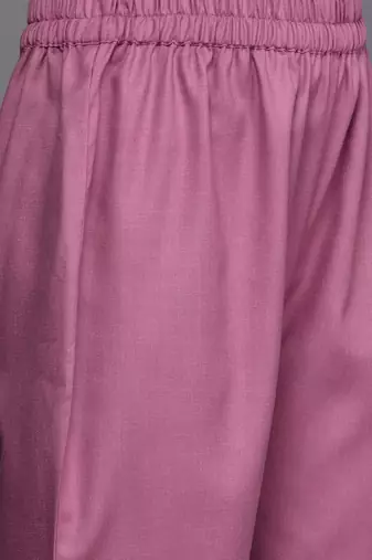 Floral Thread Embroidered Straight Kurta & Trousers With Dupatta
