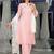 Floral Thread Zari Embroidered Straight Kurta & Trousers With Dupatta