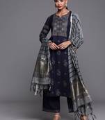 Ethnic Motifs Printed Kurta with Palazzos & Dupatta