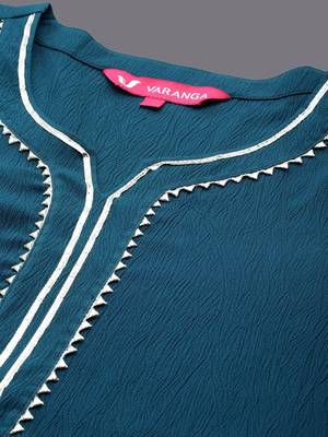 Yoke Design Straight Kurta & Trousers With Dupatta 2