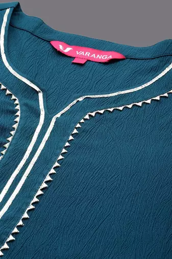 Yoke Design Straight Kurta & Trousers With Dupatta