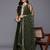 Ethnic Motifs Embroidered Sequinned Straight Kurta & Trousers With Dupatta