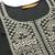 Women Green Yoke Design Sequinned Kurta with Trousers & With Dupatta