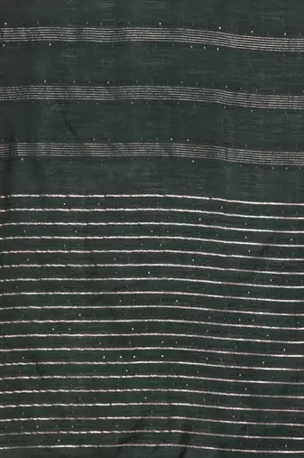 Women Green Yoke Design Sequinned Kurta with Trousers & With Dupatta