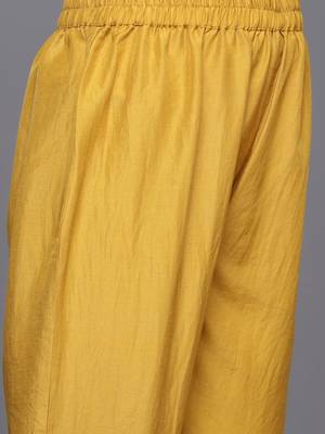 Floral Embroidered Straight Kurta with Trousers & Dupatta 3