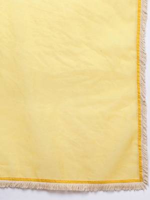 Floral Embroidered Straight Kurta with Trousers & Dupatta 4