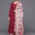 V-Neck Anarkali Kurta with Trousers & Dupatta