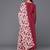 V-Neck Anarkali Kurta with Trousers & Dupatta