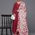 V-Neck Anarkali Kurta with Trousers & Dupatta