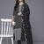 Floral Printed Thread Work Pure Silk Kurta With Trousers & Dupatta
